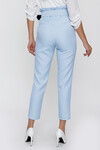 Kadın Açık Mavi Kemerli Yüksek Bel Kumaş Pantolon