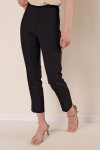 Kadın Siyah Boru Paça Klasik Kumaş Pantolon