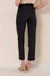 Kadın Siyah Boru Paça Klasik Kumaş Pantolon