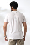 Erkek Beyaz Yuvarlak Yaka Basic Süprem Pamuklu Tişört