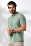 Erkek Çağla Polo Yaka Basic Pamuklu Tişört